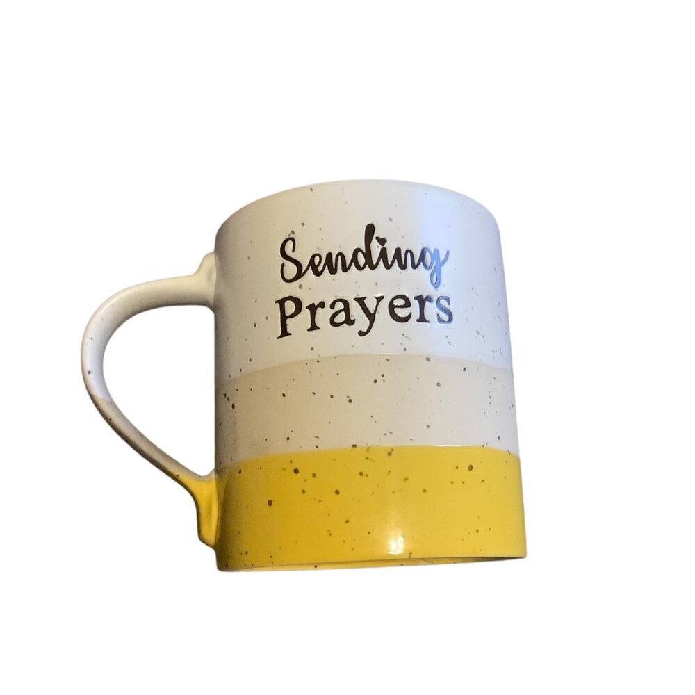 "Sending Prayers" Text  Spectrum Designz Ceramic Coffee‎ Mug Cup 4.25"